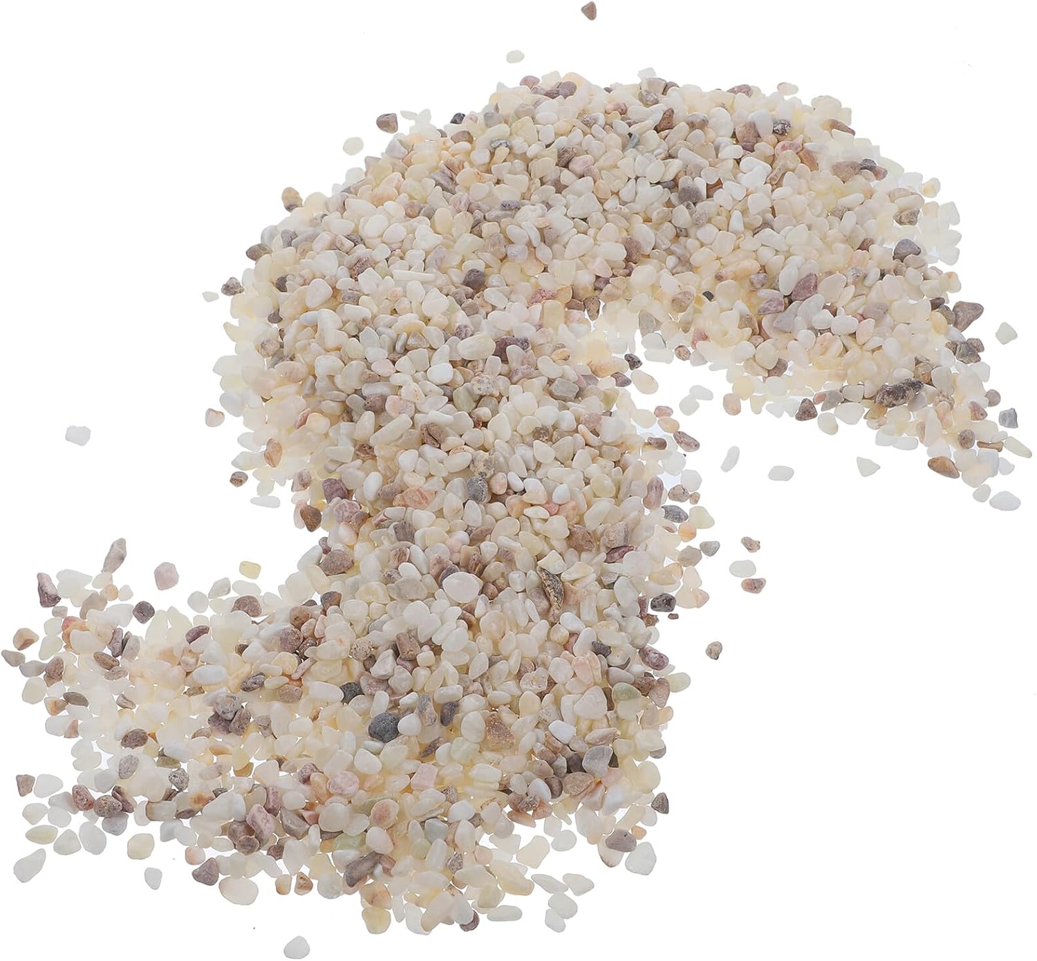 Totority 1kg Natural Polished Fish Tank Gravel Aquarium Substrate for Freshwater Plants Decorative Rocks for Turtle and Fish Tanks