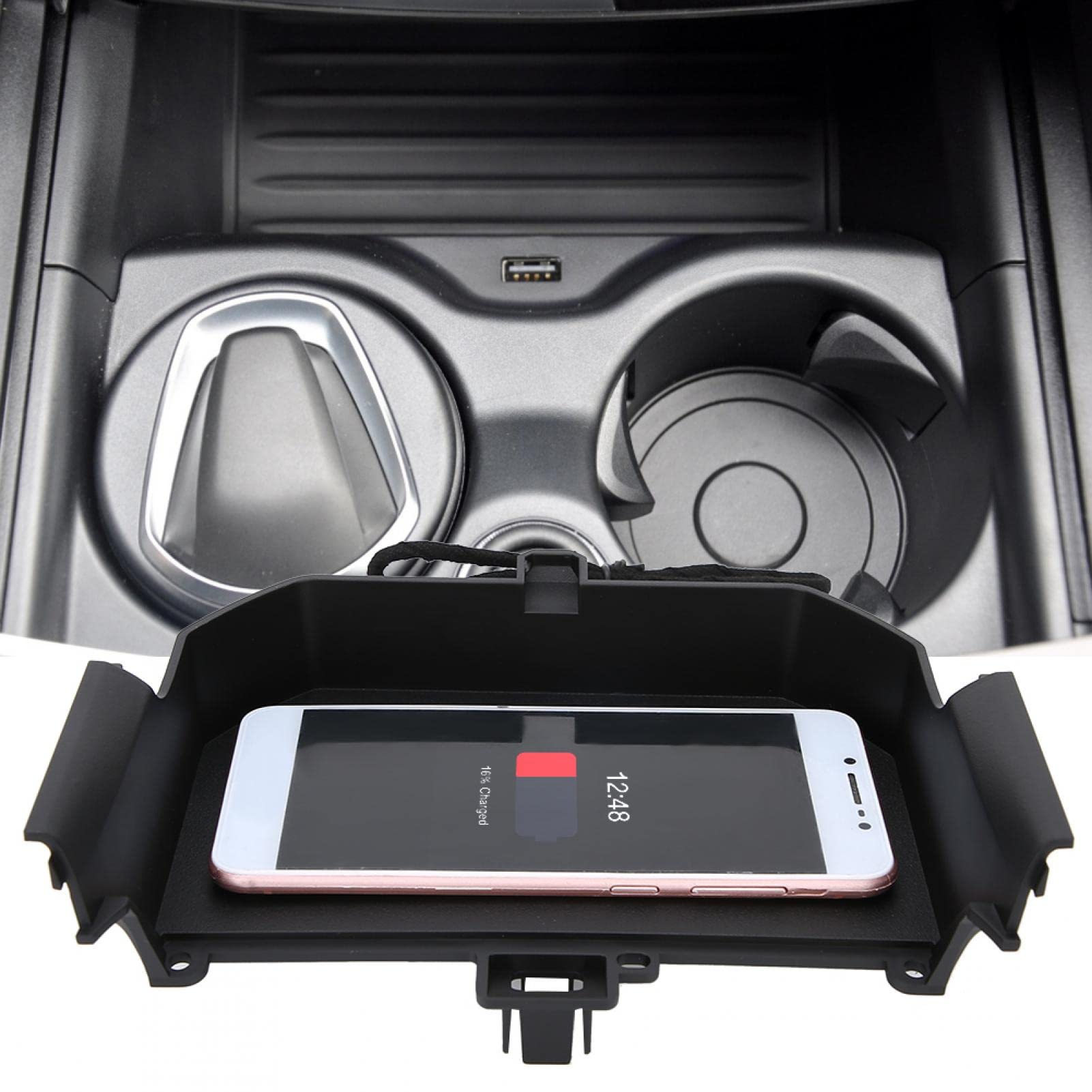 Caricabatterie wireless rapido, caricatore wireless 9-16V 15W 7,5W per piastra di ricarica iOS Induzione adatta per serie 5 G30 2017-2020 Supporto ricarica wireless 5W