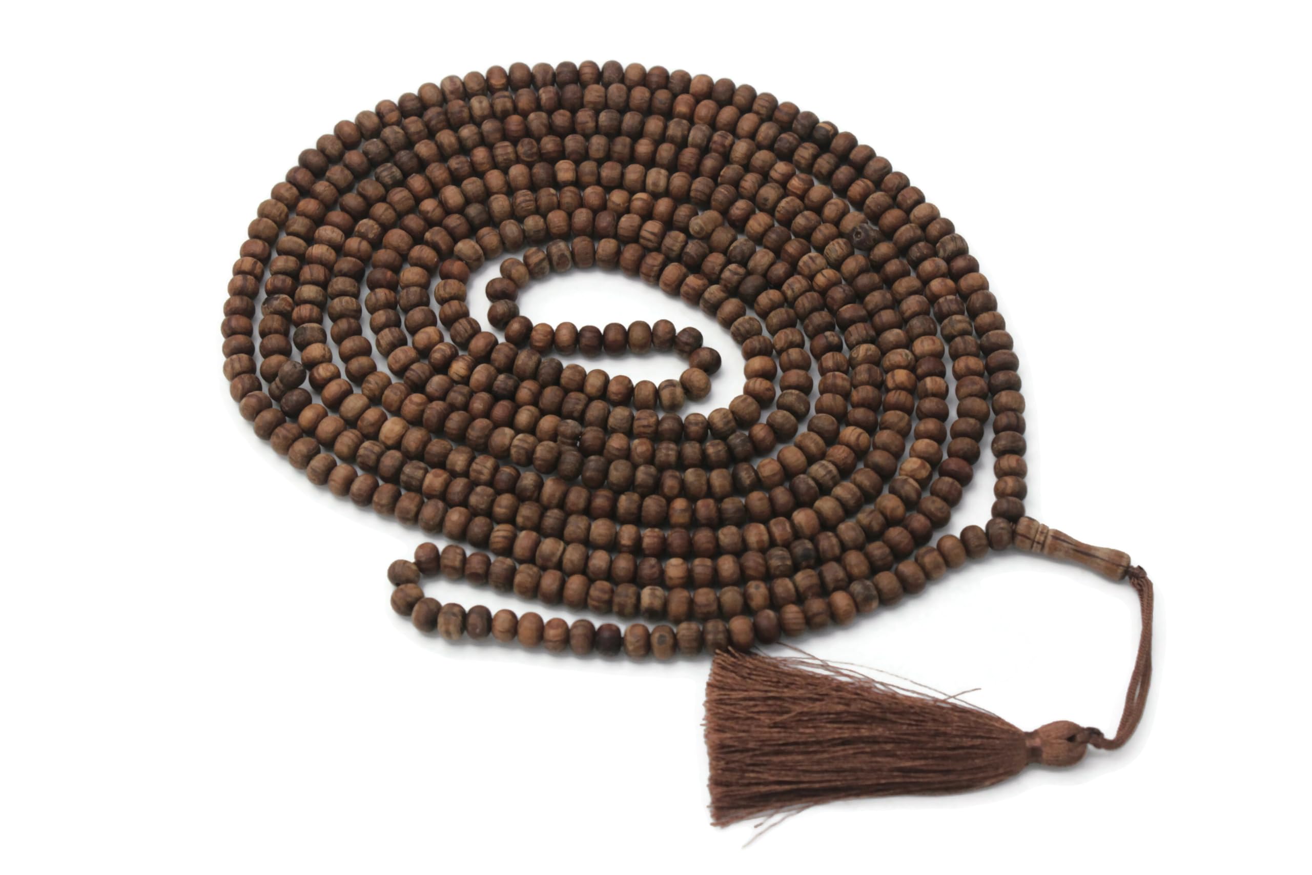 Rosario musulmano in legno di ginepro – 500 perline fatte a mano con nappa tasbih islamica elegante per preghiera e meditazione
