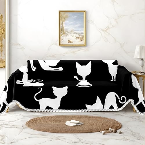 Vista 74 de Funda de sofá de acuarela de flores silvestres rosa y morada, fundas de sofá estampadas, fundas de sofá, fundas resistentes a las manchas, protector