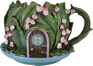 Ebros Gift Enchanted Fairy Garden Green Forest Leaf Foliage Cottage Nook...