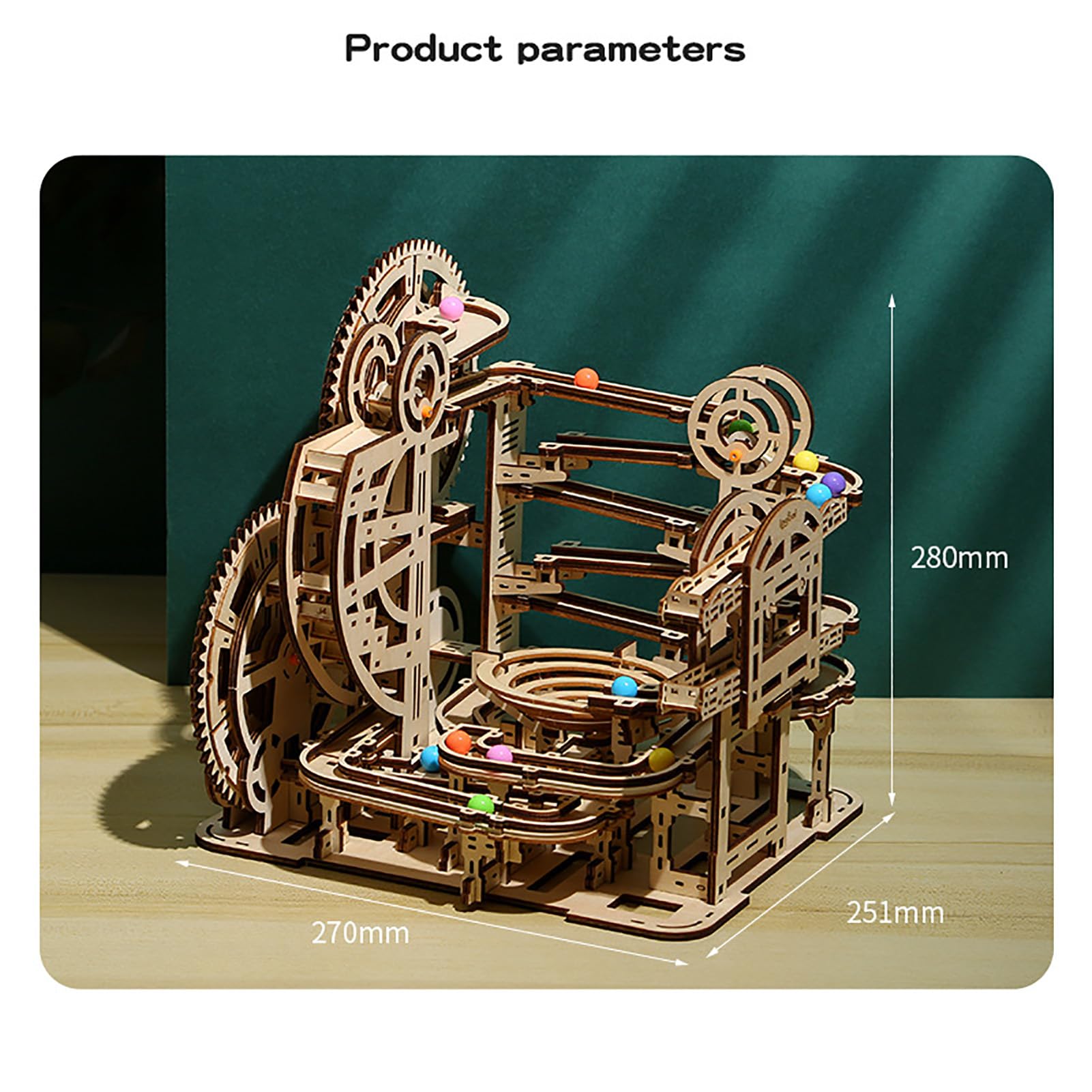 Kit di costruzione di modelli meccanici, Pinball Running Model Kit, Kit modello meccanico elettrico 3D, Kit di processo di costruzione meccanica autoassemblaggio per trasporto a sfera