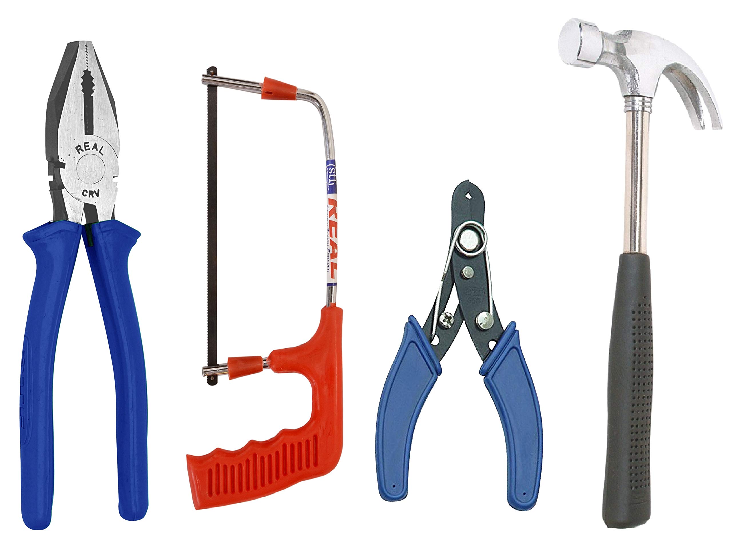 Multi Hand Tool Kit - 3 Pcs Hammer, Pliers & Hacksaw -9
