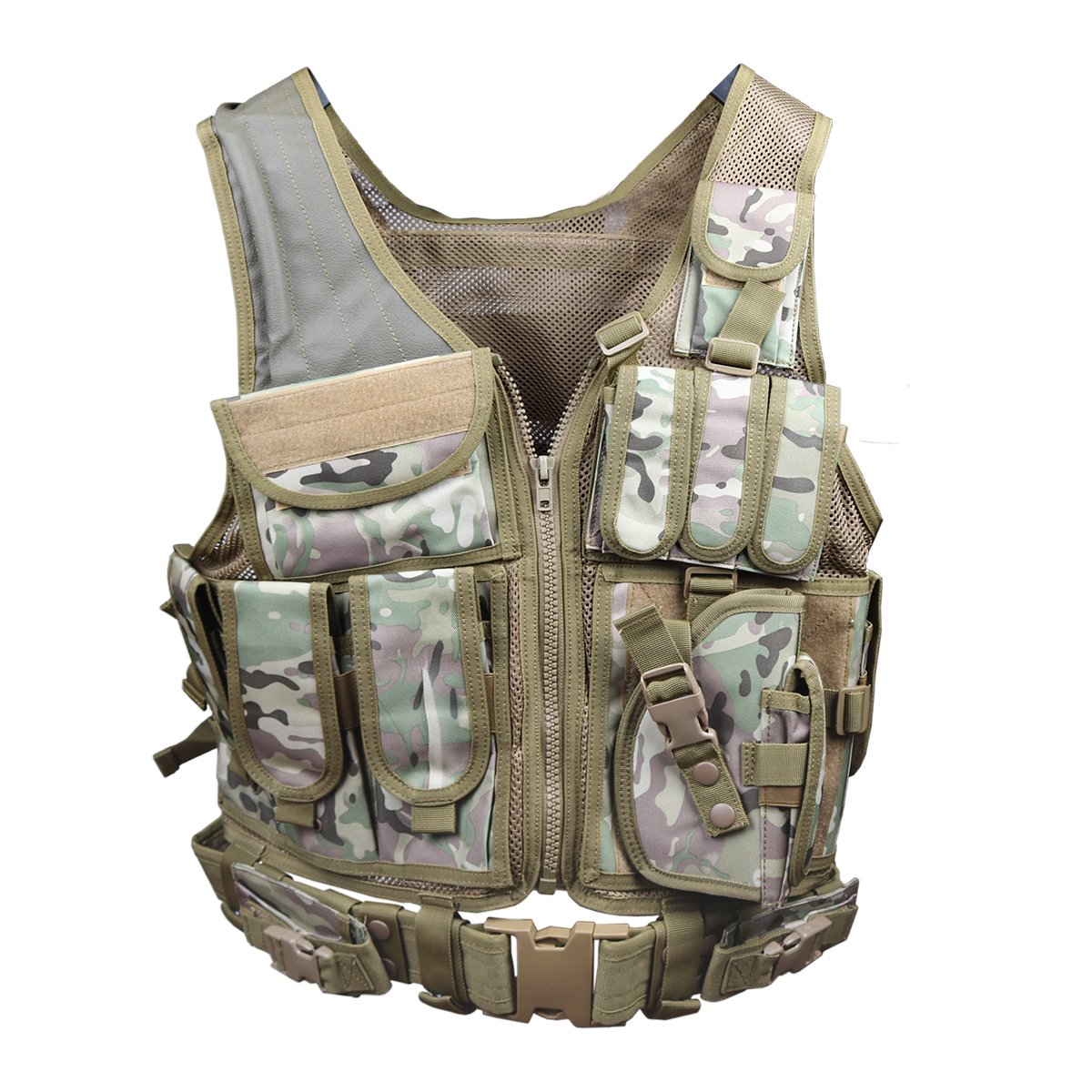 Goetland Gilet Tattico Softair in Poliestere 600D Maglia per Tattico Militare Gilet da Caccia per all' Aperto Campeggio Escursionismo S-XXL