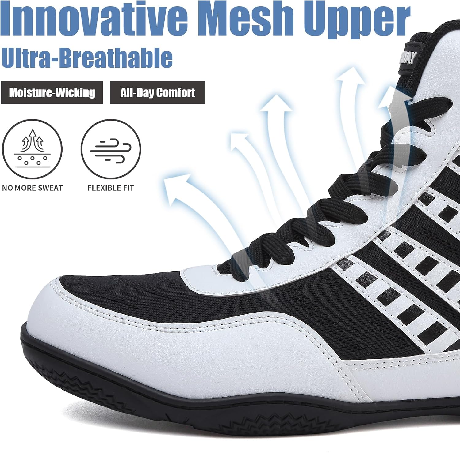 Wrestling Shoes Men Youth Boxing Cross-Training Squats Bodybuilding Lightweight Breathable Non Slip