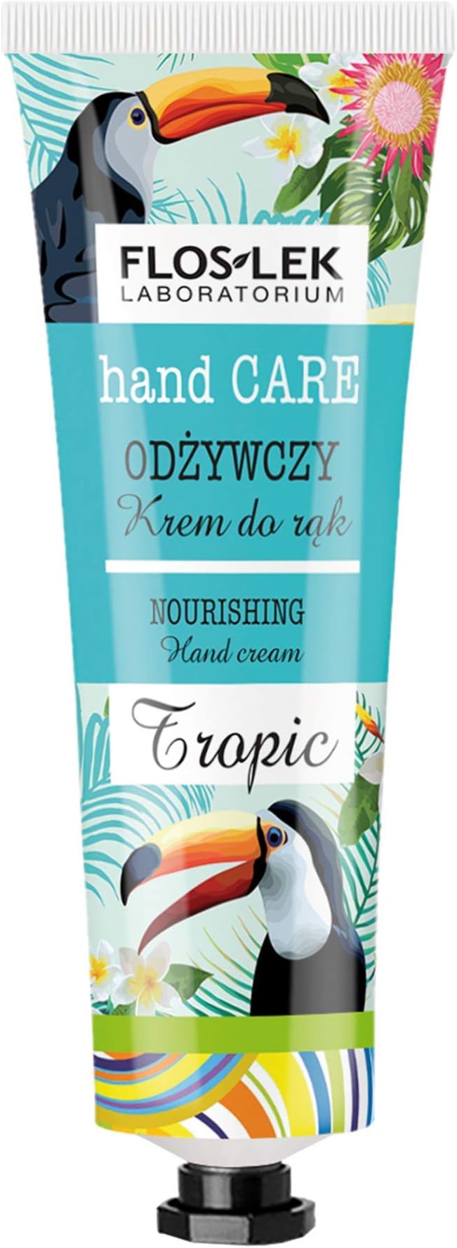 FLOSLEK Nourishing Hand Cream TROPIC | 50 ml | Moisturizes, Regenerates & Smoothes | Contains Aloe Extract & Shea Butter | Suitable for Every Type of Skin | Dermatologically Tested