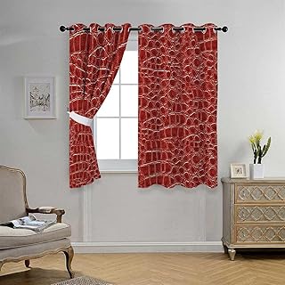 YANFENQI Nursery Blackout Curtains Animal Print Collection Grommet Short Sliding Room Dividers Blackout Material 72Inch Width by 85Inch Length,2 Panels