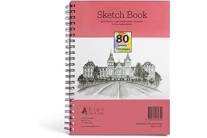 Elan A4 Sketchbook: 80-Sheet Italian 120gsm Paper for Artists