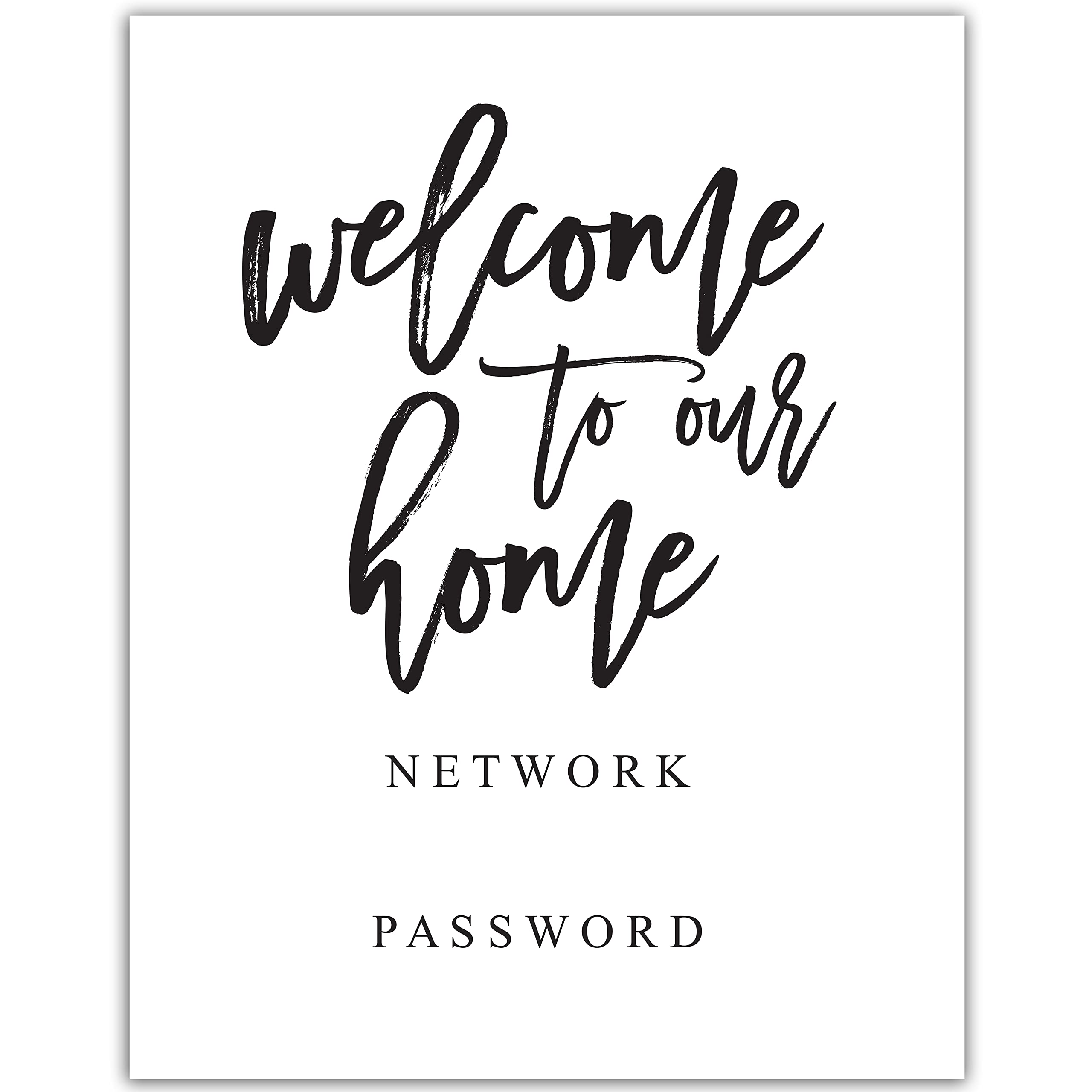 Wifi Password Sign Poster - Wifi Password Sign For Home Guest Bedroom Decor - Be Our Guest Wifi Sign For Guests - The Wifi Password Is Sign For Guest Room Or Airbnb Decor - Wifi Password Sign For Guest Room - Hotel Guest Internet Poster - Wi Fi Sign - 11x14 Unframed