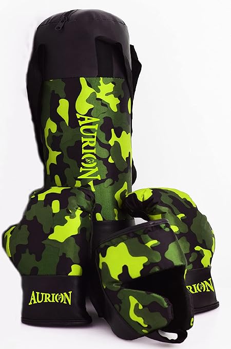 Aurion Boxing Kit for Small Kids Girls/Boys Boxing Gloves Children?s Punching Bag, Glove, Fitness Kids Helmet