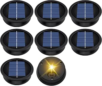 Amazon.com: 8 Pack Replacement Solar Light Parts(Top Size 3.2 inches ...