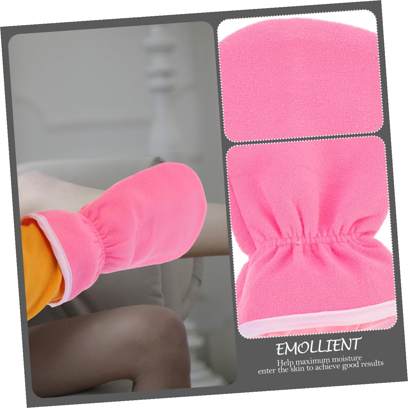 3 Pairs Paraffin Wax Hand Care Gloves Thermal Insulation Moisturizing Mitts for Use with Elastic White, Blue, Pink