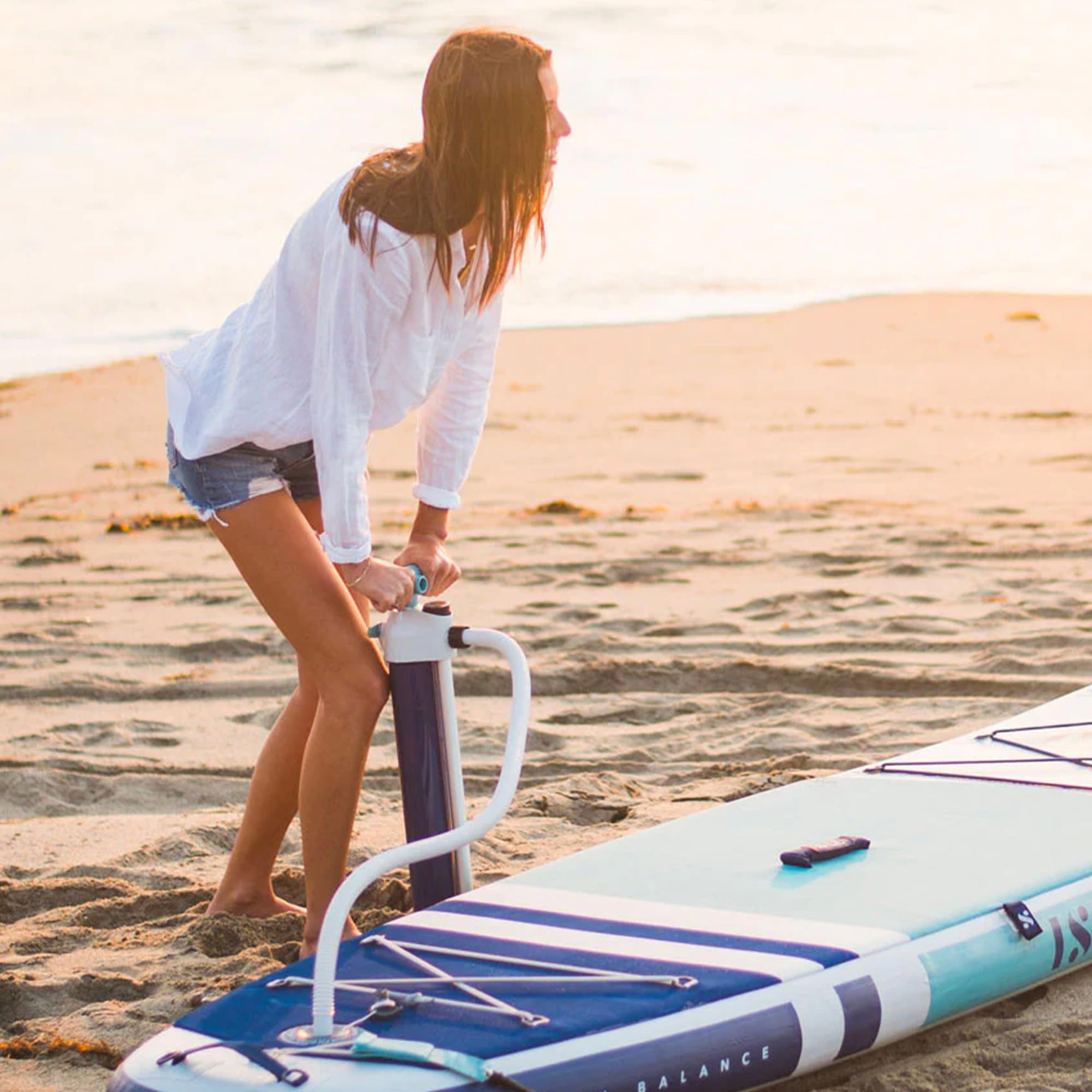 ISLE iSUP Pump — High-Pressure, Dual Action Inflatable Stand Up Paddle Board Manual Pump