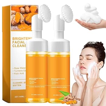 Amazon | Skintura - ブライトニング泡洗顔料、ターメリック洗顔