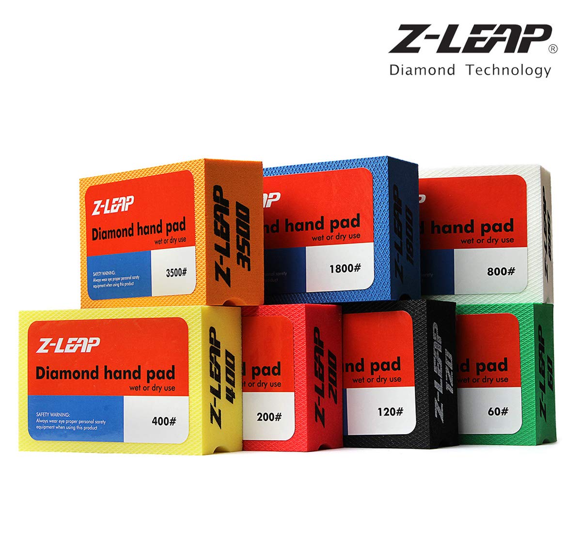 Diamant Polijstpads Hand Z-LEAP Diamant-Handpolierpads, 7-teiliges Set Für Glas Z-LEAP Polijstset