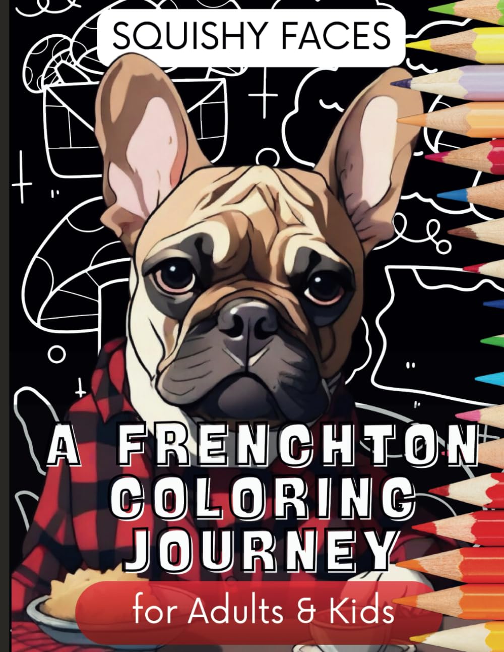 Squishy Faces: A Frenchton Coloring Journey: Dog Coloring Book for Kids & Adults (Dog Coloring Books for Kids and Adults)