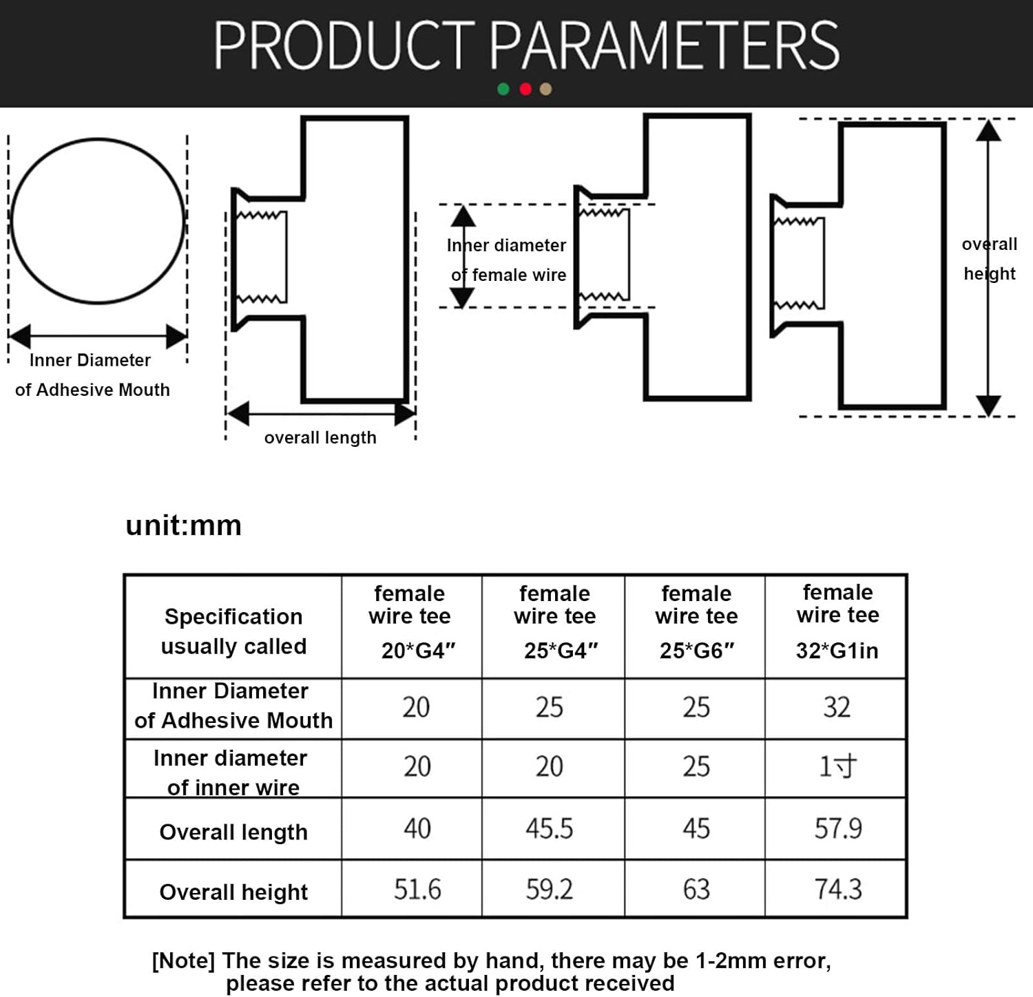 10 Pack PVC Female G Threaded Reducing Nipple Fitting - 3-Way Tee Connectors for DIY Projects & Structures(25*g6″)