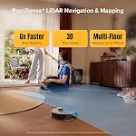 roborock Qrevo S5V Robot Vacuum and Mop, FlexiArm Edge Mopping, 12,000Pa Suction, Smart Obstacle Avoidance, Dual Anti-Tangle Brushes, 10mm Mop Lifting, Auto Mop Washing&Drying, Self-Emptying&Refilling