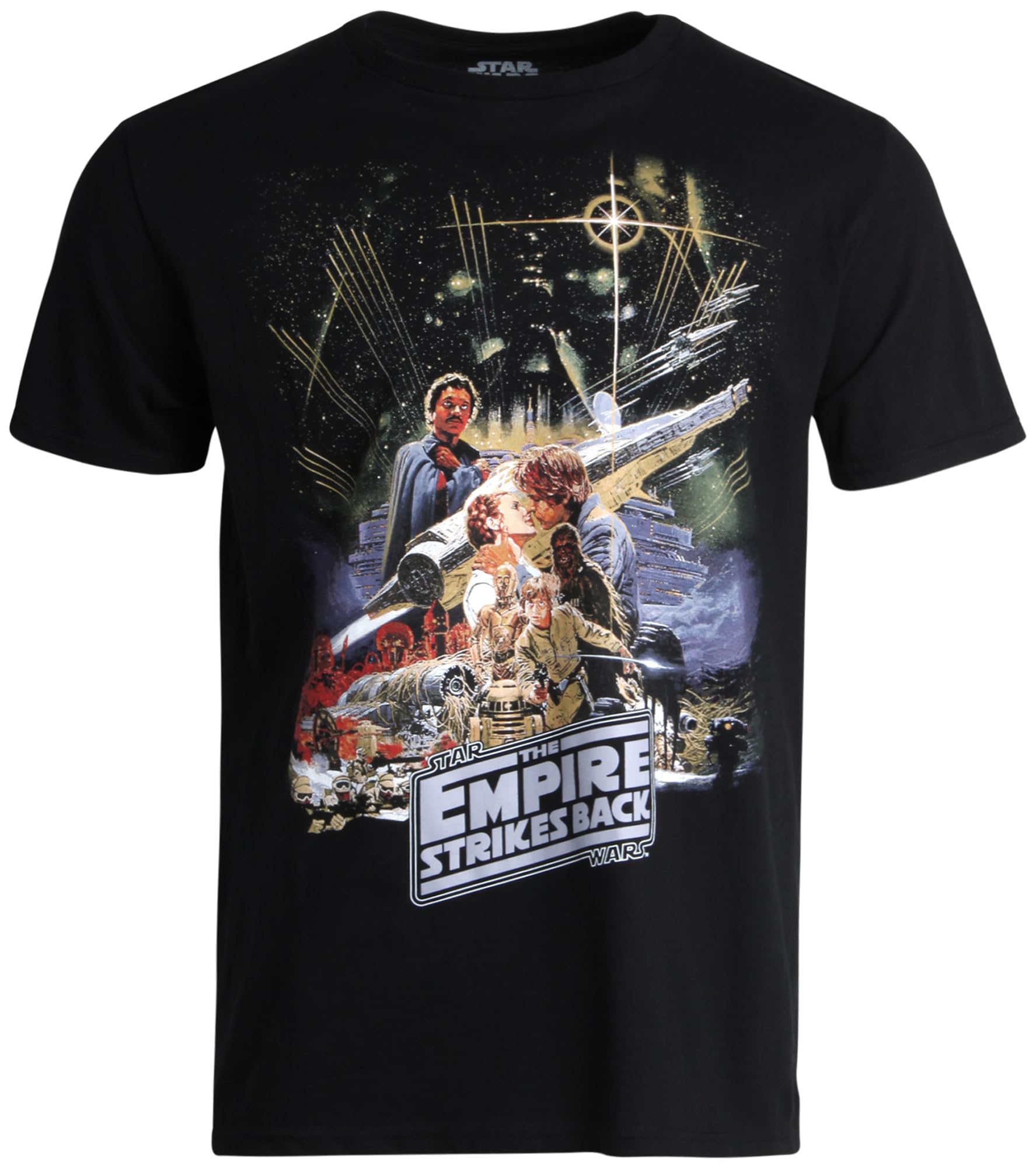 Star WarsMen's T-Shirt - Empire Strikes Back Classic Jedi Rebel T-Shirt - Vintage Graphic Tee for Men (S-XL)