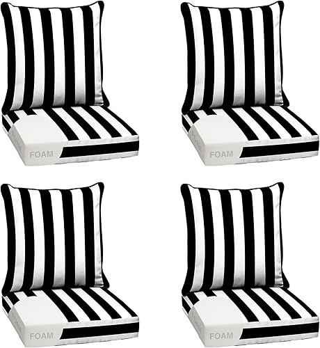 Miniatura 135 de Arden Selections Juego de cojines profundos para exteriores, 24 x 24 pulgadas, resistente al clima, a prueba de lluvia, resistente a la decoloración