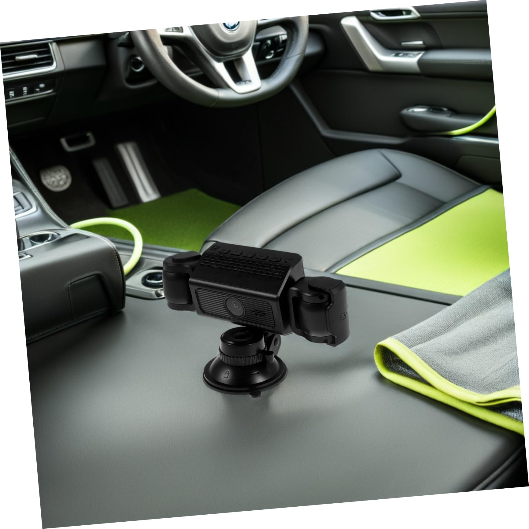 Alasum Cámara de Salpicadero para Coche, Cámara Grabadora de Tablero de Automóvil, Abs Negro, Visión Nocturna, Bloquea Archivos de Vídeo Críticos, para Instalaciones Interiores y Modo