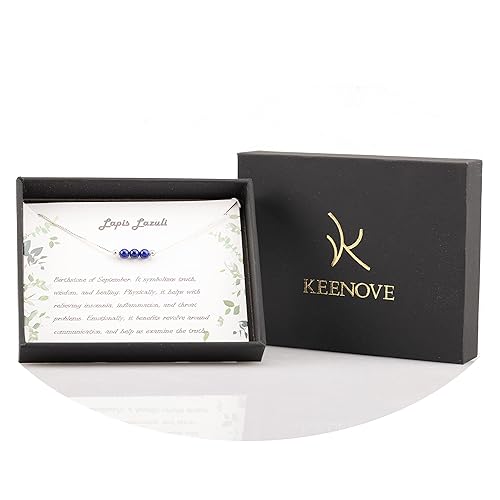 Miniatura 5 de Dainty Real Lapis Lazuli Crystal Pendant 925 Sterling Silver Choker Collar Necklace and Healing Chakra Crystal Stone September Birthstone Handmade