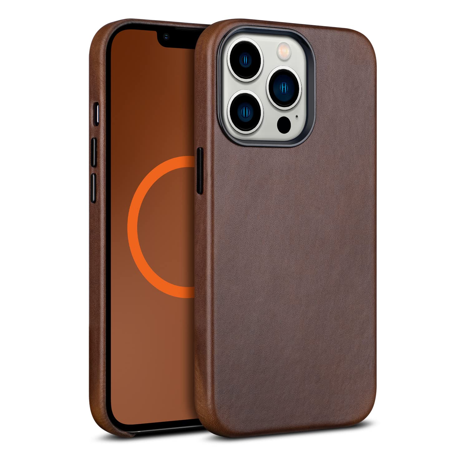 Cybotoon Leather Case For Iphone 13 Pro Compatible With Magsafe