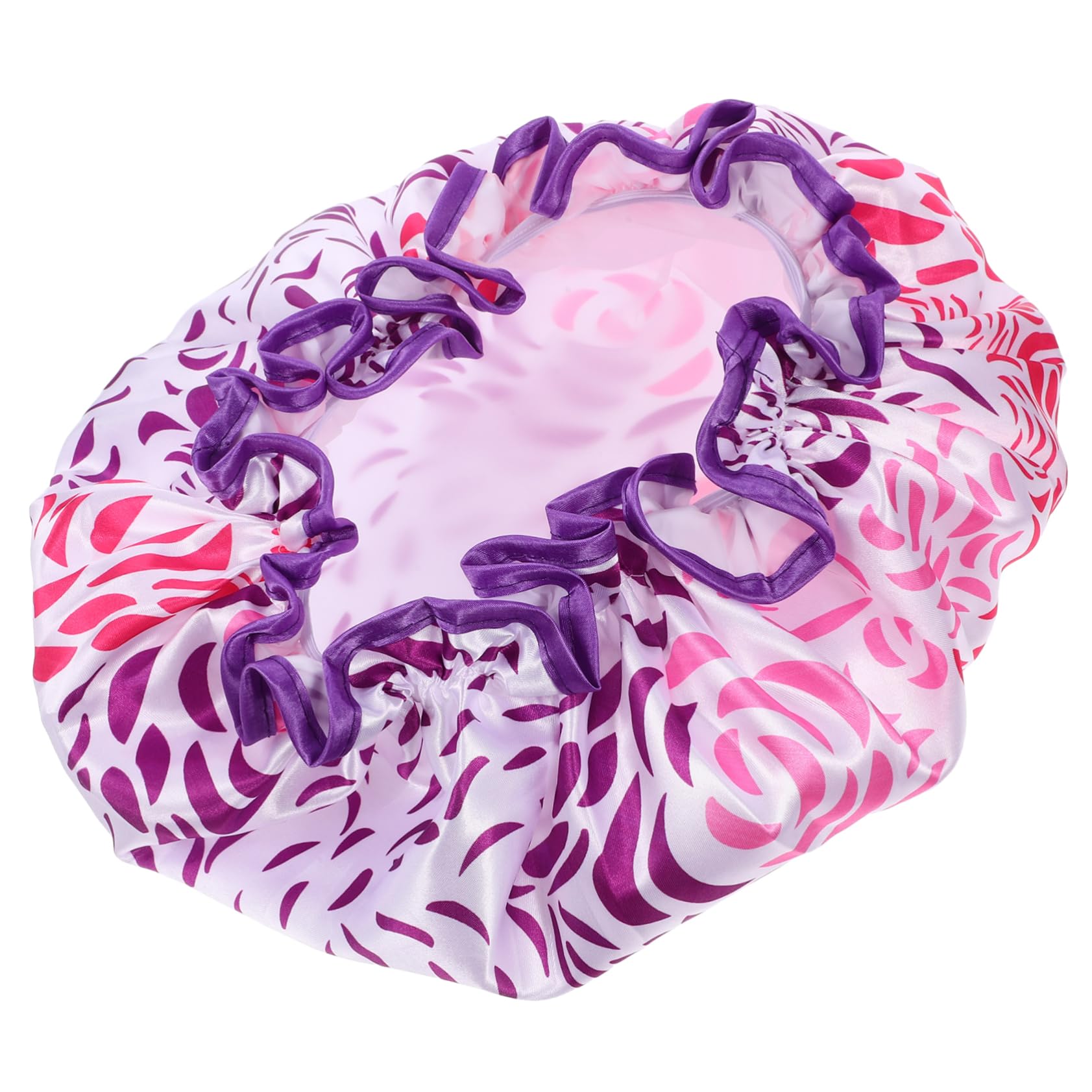 OUNONA Bonnet de Extra Large Double Couche Satin Cheveux Longs Bonnet Bain Imperméable Extensible Protection Complète