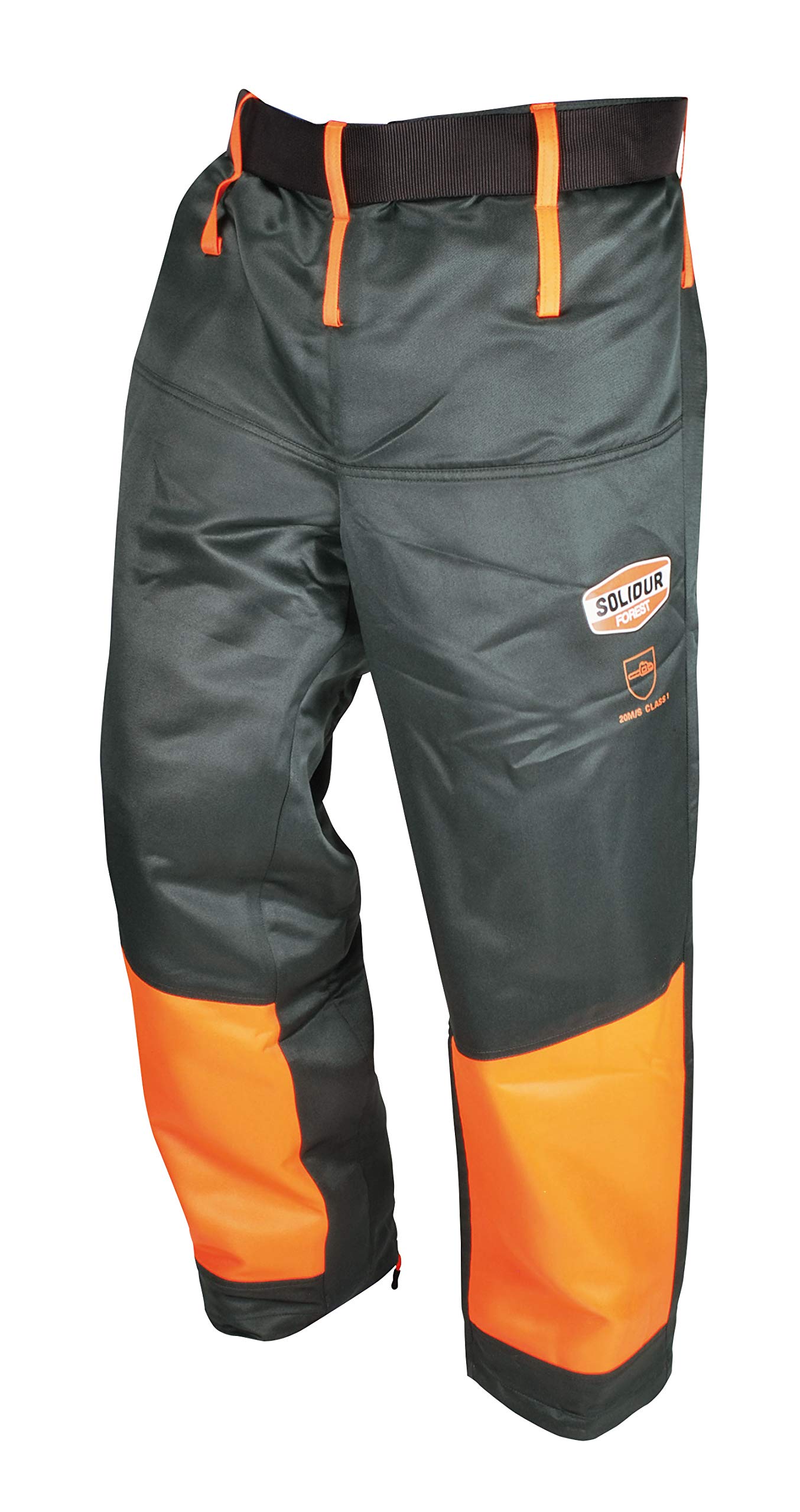 Solidur - Pantalón AUJA, Gris/Naranja, Talla única