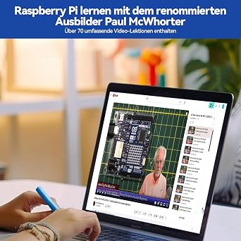 SUNFOUNDER Raspberry Pi Starter Kit for Pi 4 B 3 B + 400 Support Python C 210 Items 40 Projects Raspberry Pi Accessories for Learning Electronics and Programming