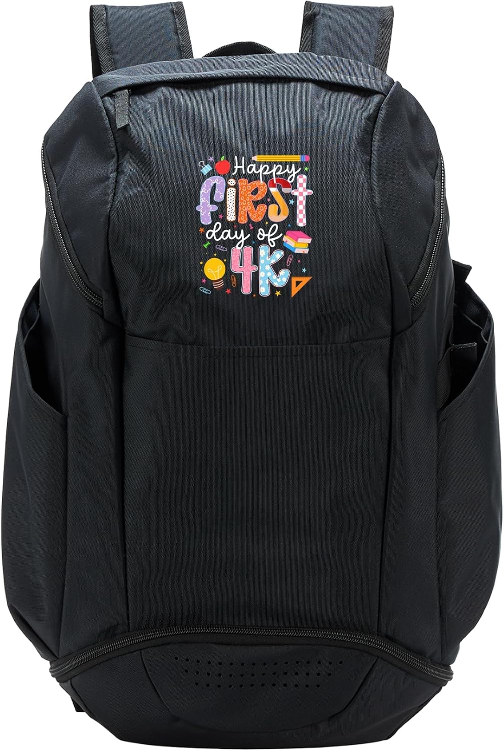 Happy First Day Of 4K Back To School 4K Teacher 4K Student Sport Backpack
