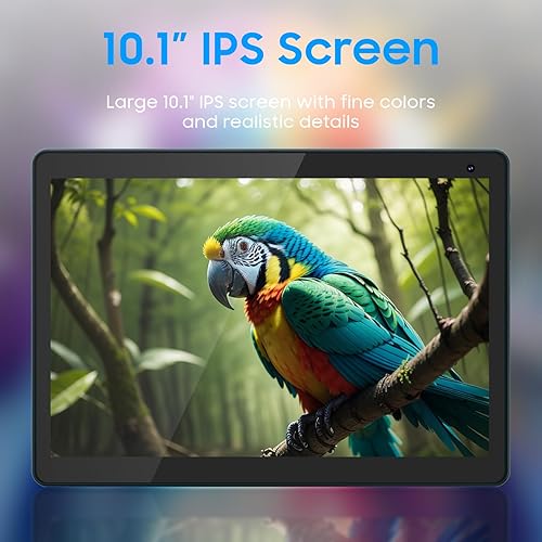 Vista 11 de Tablet 10 pulgadas, Android 15 Tablet, 32GB ROM 1TB Expandir Tabletas de computadora, Procesador Quad Core 6000mAh Batería, Pantalla táctil IPS