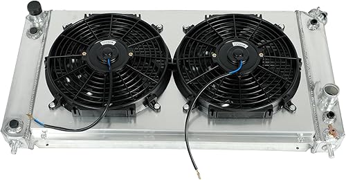 Miniatura 146 de Radiador de aluminio AA5052 de 3 filas compatible con Dodge Ram 2009-2021 1500 2500 3500 4000 V6 V8 Pickup AT/MT 3 filas,1 fila,Ventilador