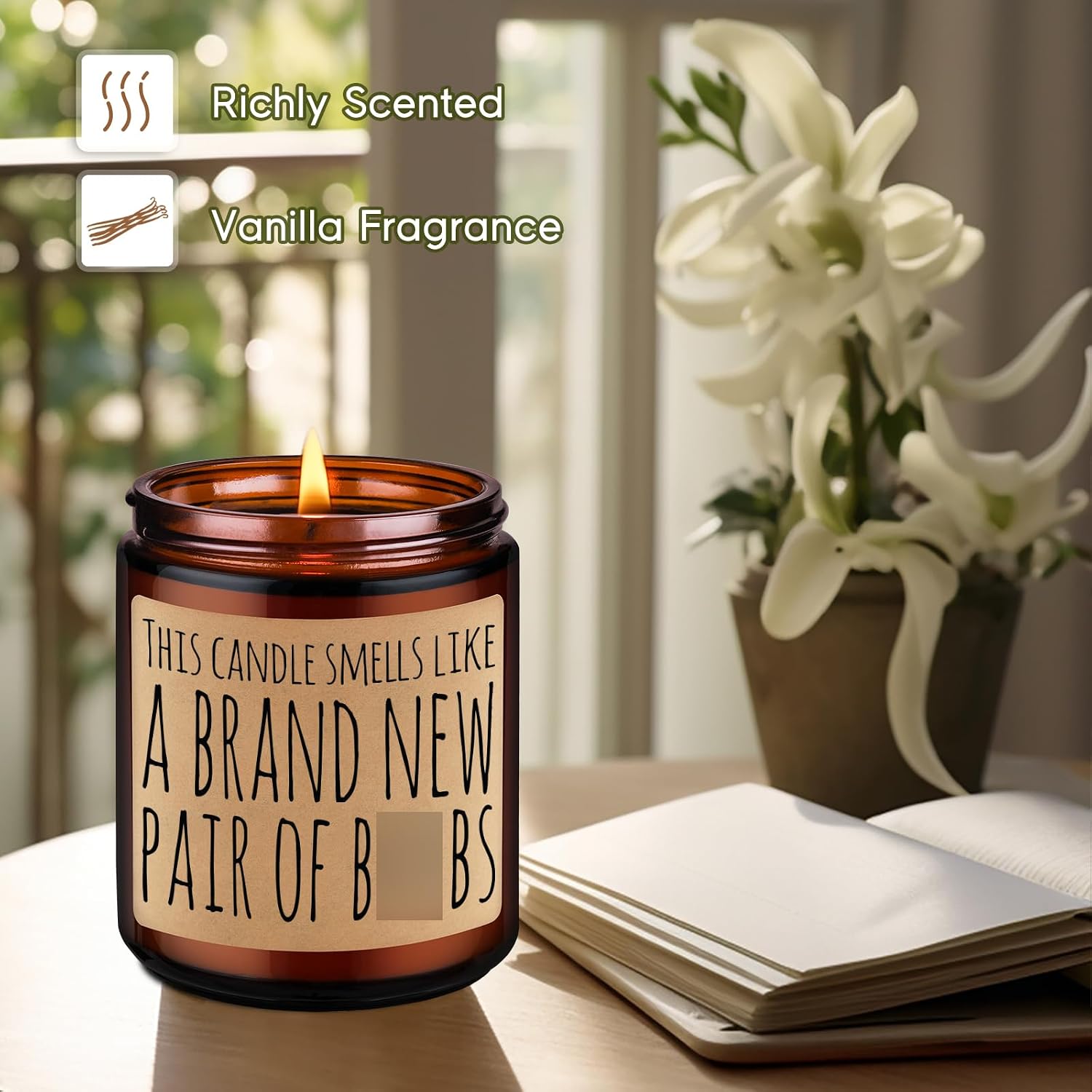 Miracu Candles, Breast Cancer Gifts, Funny Implants, Breast Reduction Gifts