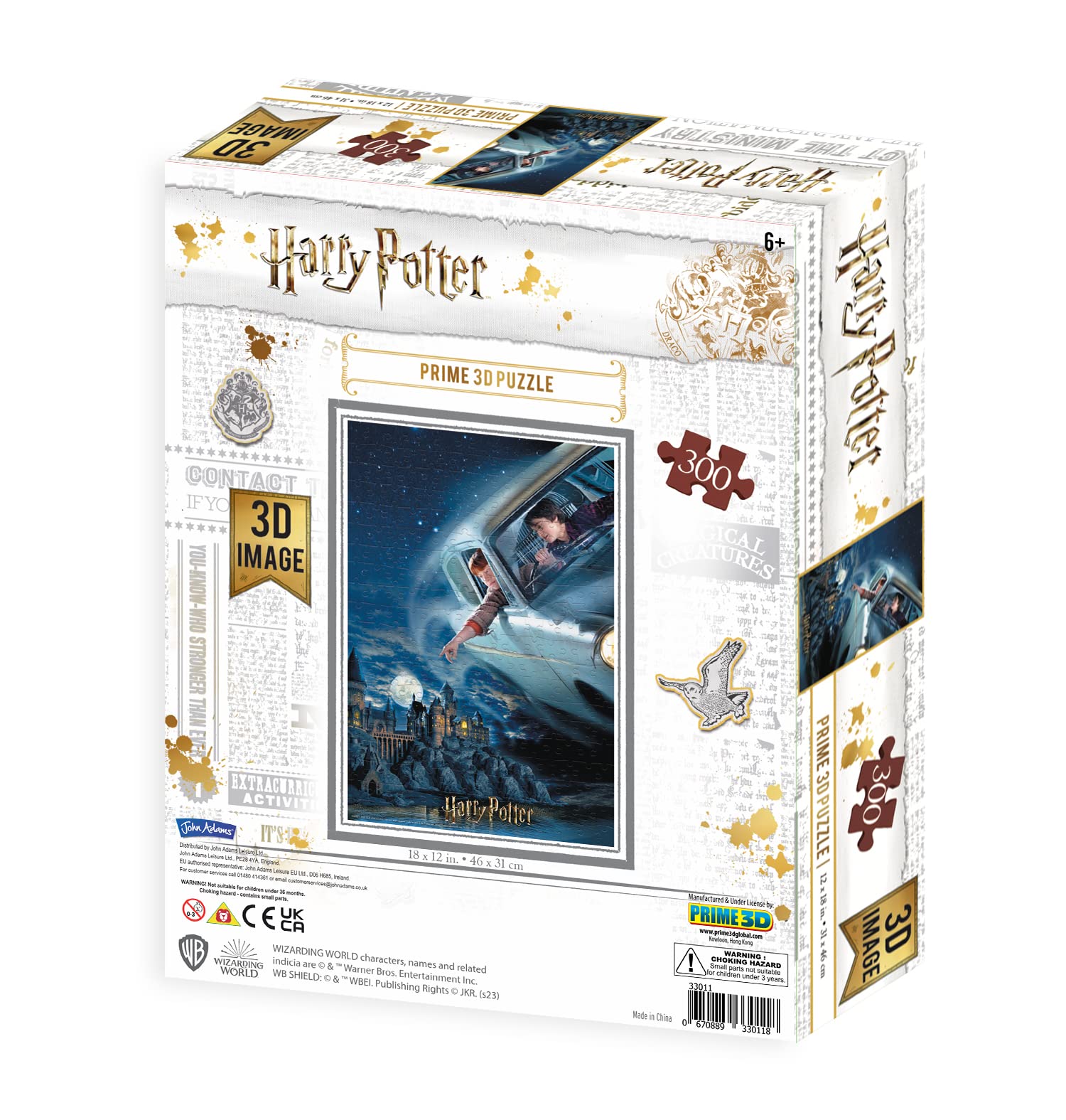 Pyramid International 3D-Linsenrahmen Harry Potter Hogwarts – 25,5 X 20,5 Cm, Offizielles Lizenzprodukt