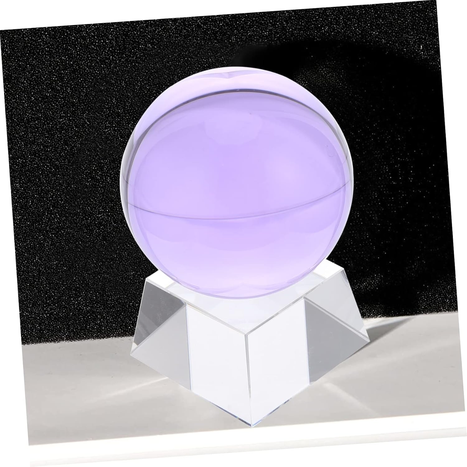 1set Crystal Sphere Adornment with Stand Decorative Accessory for Birthdays Weddings Home Office Decor Stylish Box