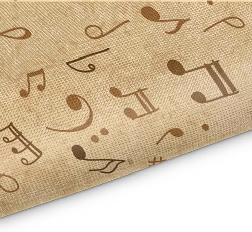 Miniatura 3 de Music Note Interesting Texture Placemats Set of 4 Table Mats Washable Placemat Waterproof Place Mats for Party Home Dining Table Decor 18x12 in