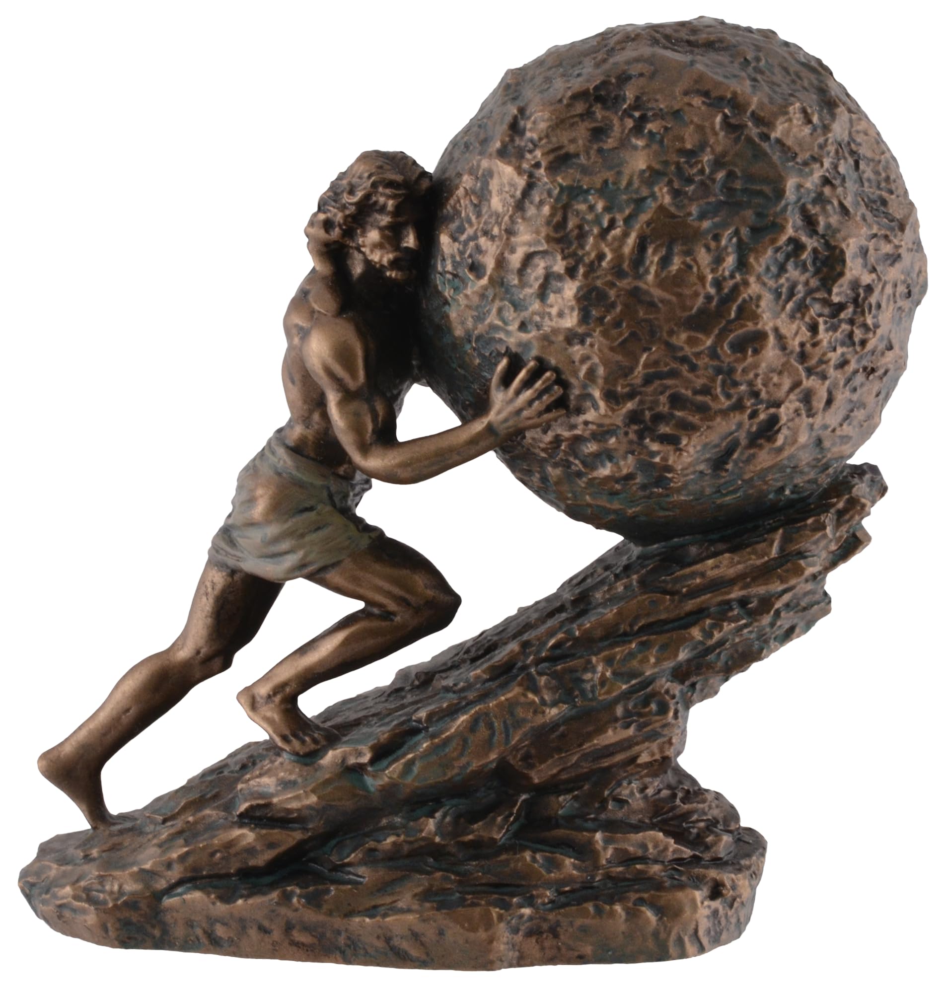 Sisyphus 708-78083 Miniature in Artificial Stone Hand Painted Bronze Colour Veronese Collection