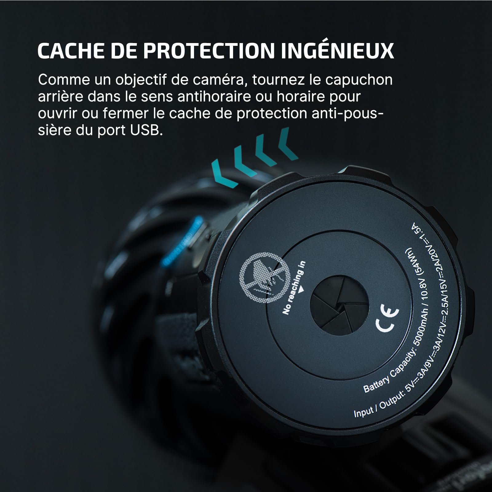 OLIGHT X7R Marauder 2 Lampe Torche Ultra Puissante 14000 Lumens 800 Mètres | Lampe de Poche Rechargeable USB, IPX8 Étanche, Flashlight Ultra Puissante, 7 Modes Spot/Flood pour Camping, Urgence