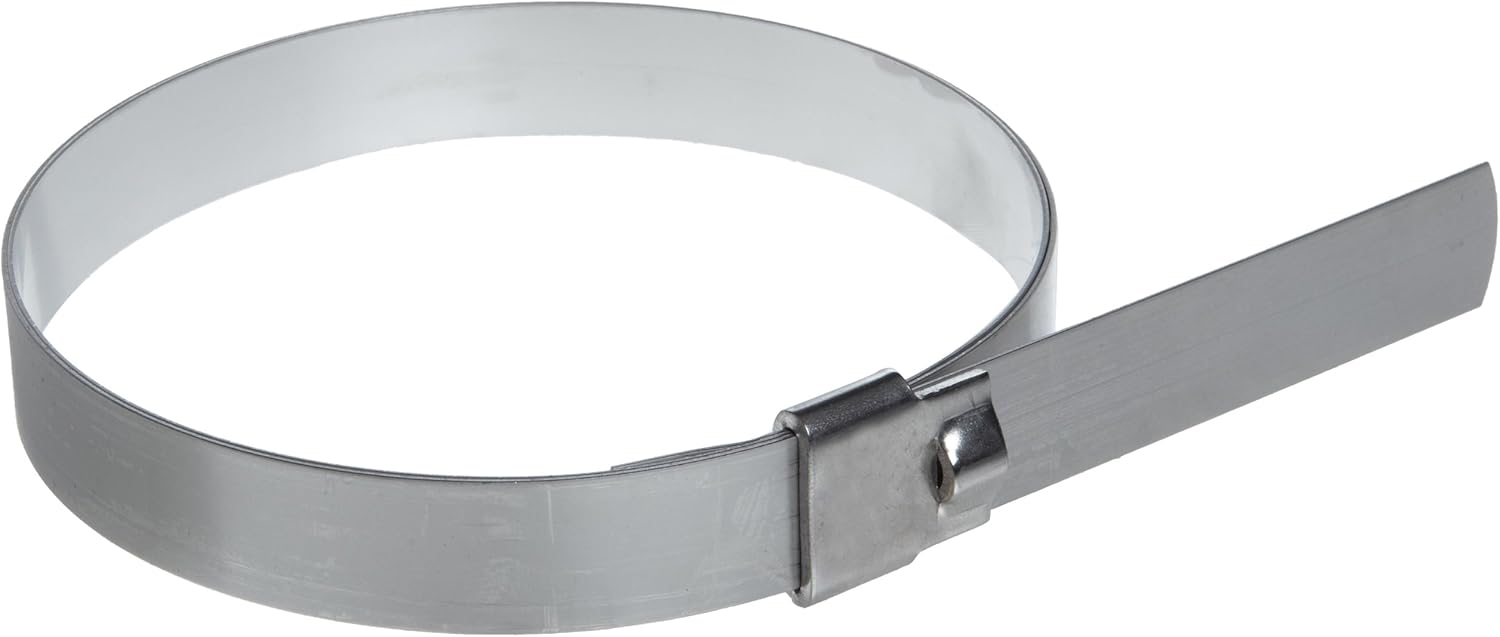 BAND-IT UL2159 Ultra-Lok 3/4" Wide x 0.030" Thick 5" Diameter, 201 1/4 Hard Stainless Steel Preformed Clamp (25 Per Box)