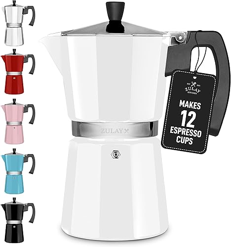 Miniatura 13 de Zulay Moka Pot - Cafetera para estufa de café expreso, a prueba de fugas, acero inoxidable, fácil de limpiar, mango y perilla resistentes al calor,