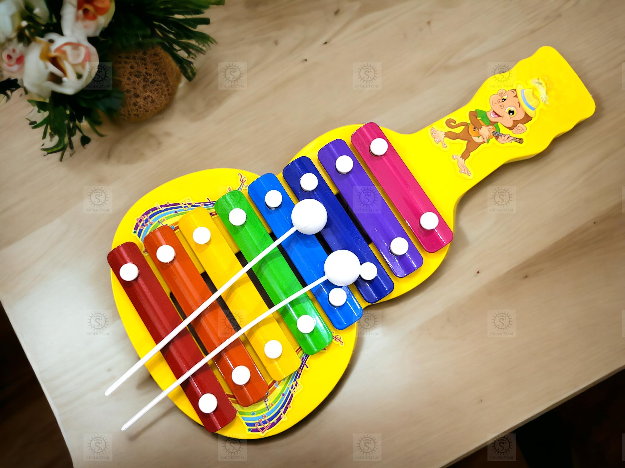 Jazzy Xylophone Guitar for Kids, Music & Sound, 8 Colour Notes, Musical Toy for Kids with Child Safe Mallets, Best Educational Development Musical Kid Toy as Best Holiday/Birthday Gift -1Pcs-image-29