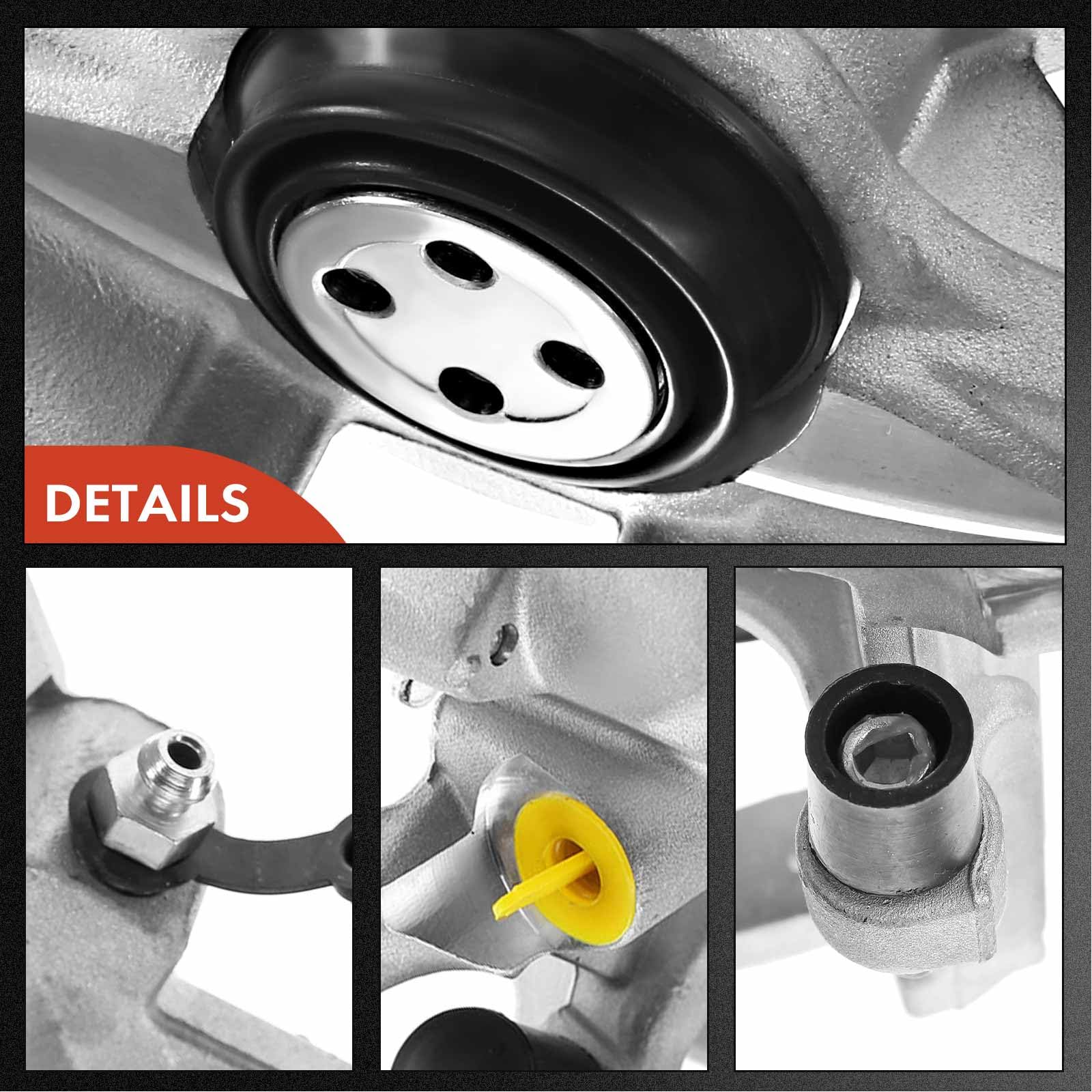 Frankberg Pinza de freno Trasero derecho fundición de alumin.io Compatible con M.i.n.i R50 R53 M.i.n.i cabrio R52 Replace# 34216763730