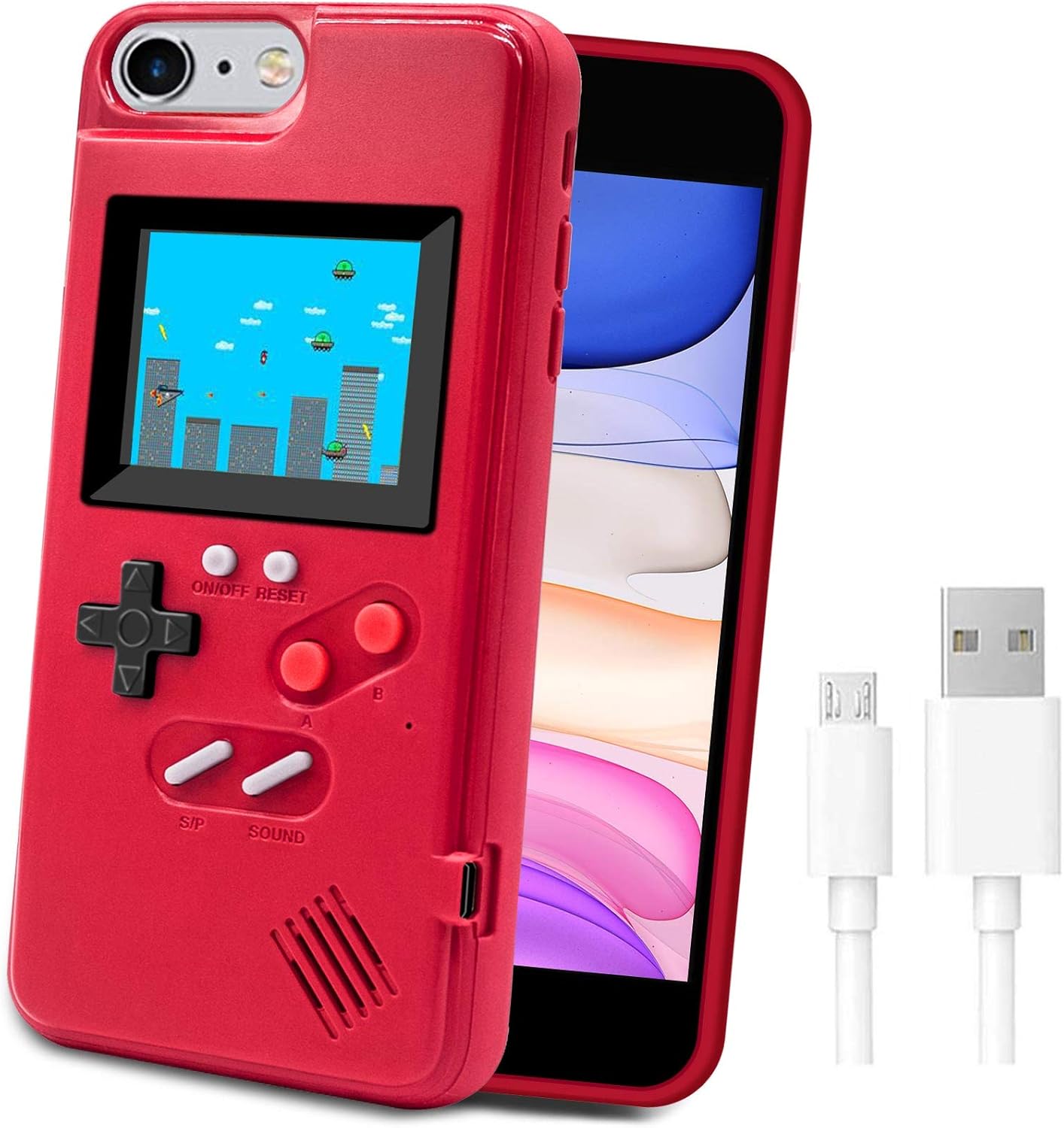 Game Console Case for iPhone,LucBuy Retro Protective Cover