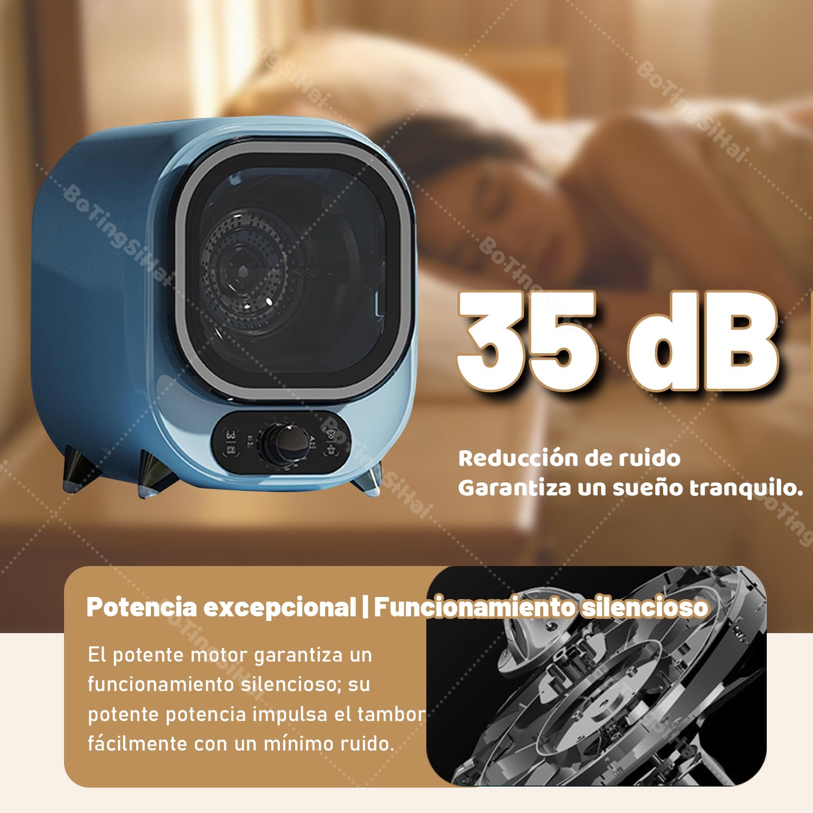 Secadora de Ropa Pequeña, Mini Secadora de Condensación Portátil de 0,8 kg, Secadora Compacta para Apartamentos, Montaje en Pared o Encimera(Pink)