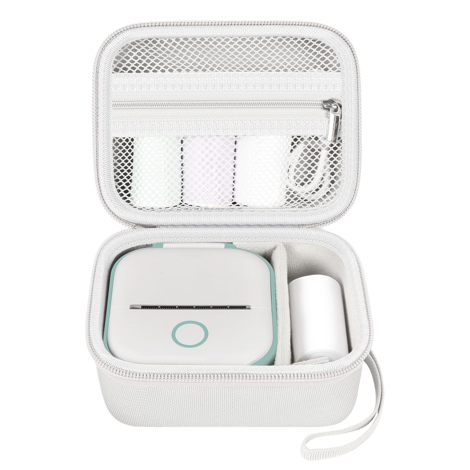 ANKHOH Mini Printer Case for Memoking T02, for Phomemo M02, White