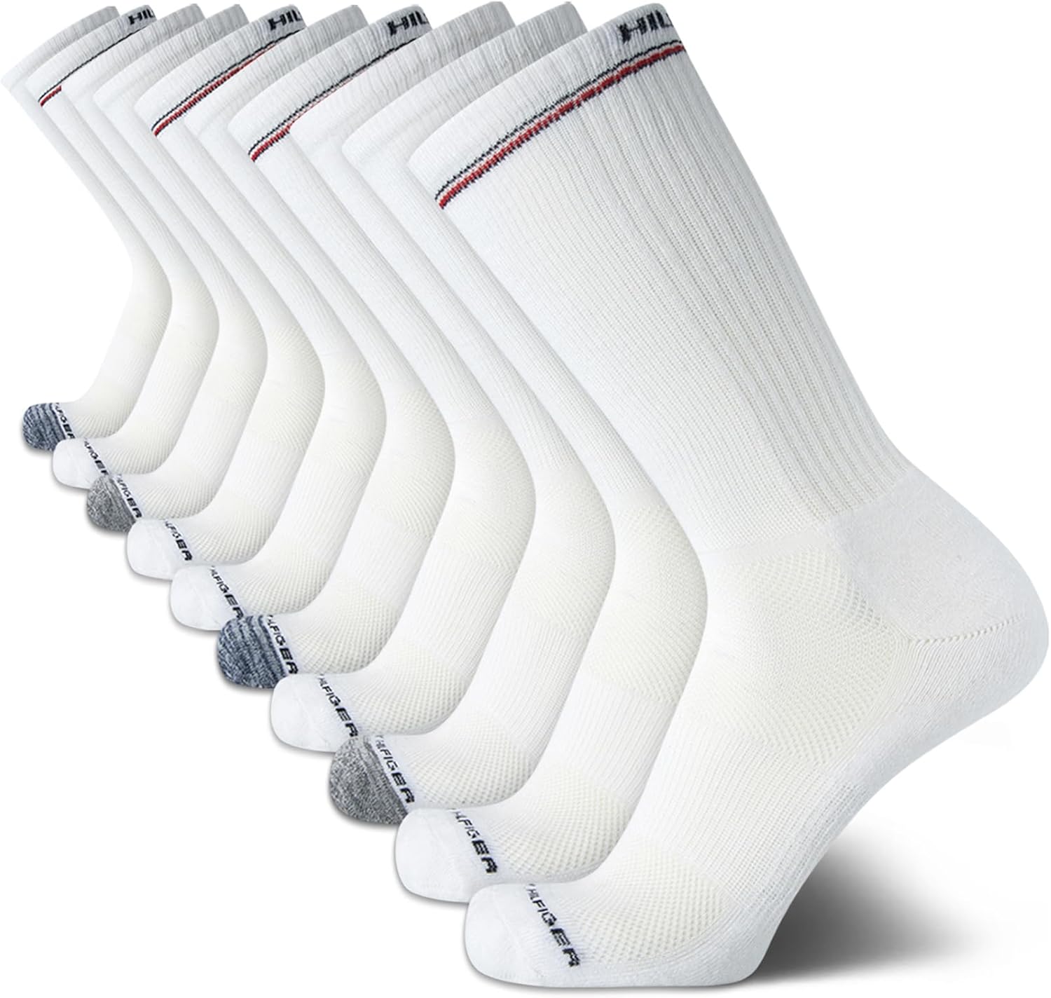 Tommy Hilfiger Men's Athletic Cushioned Crew Socks (10-Pack)