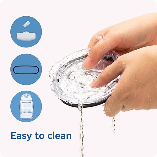 Miniatura 6 de Tapas de vaso de 30 onzas, repuesto a prueba de derrames, resistente a salpicaduras, para tazas de café Yeti Rambler y más, apto para vaso Silver