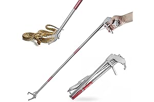 Snake Catcher Extra Long: 50-Inch, 3-Section Collapsible Snake Removal Tool