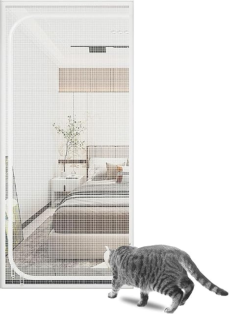 Pantalla De Puerta Resistente A Gatos 100x200cm